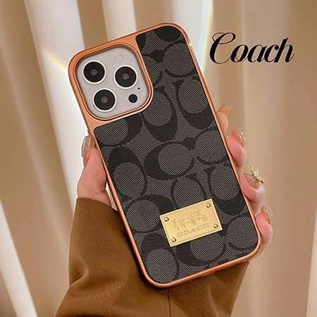 coach iPhone 14/14promax 高質革貼 携帯ケース